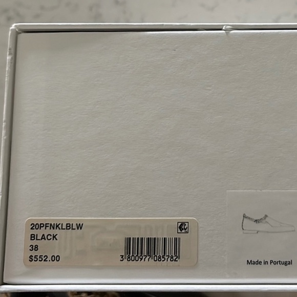 NEW By Far Nick Black Semi Leather  Chain Anklet Loafers - Picture 5 of 5